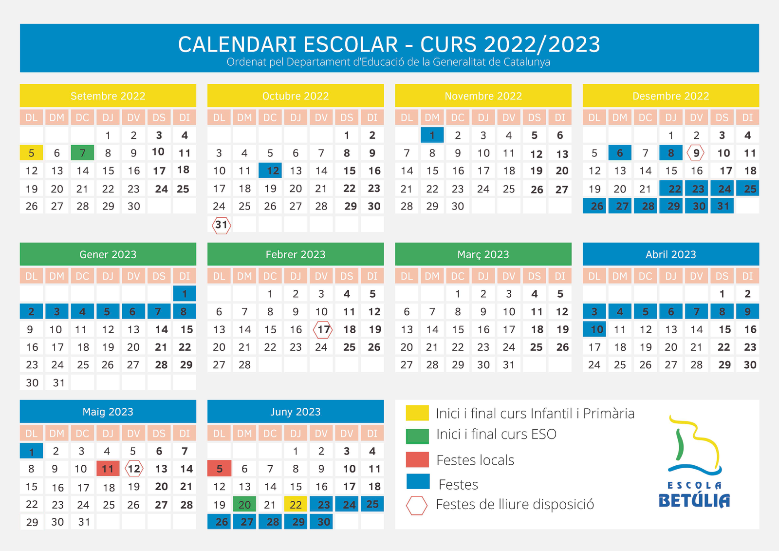 Calendari escolar 2022_2023